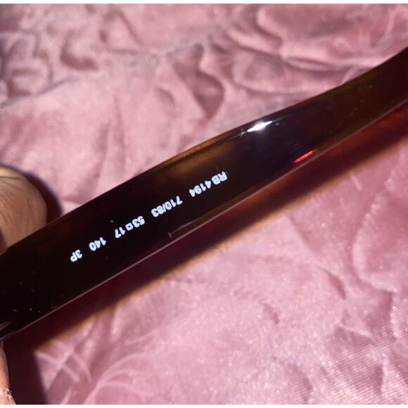 Ray-Ban Unisex Polarized Lightweight Sunglasses, RB4194 Light Havana 53mm - Picture 7 of 12